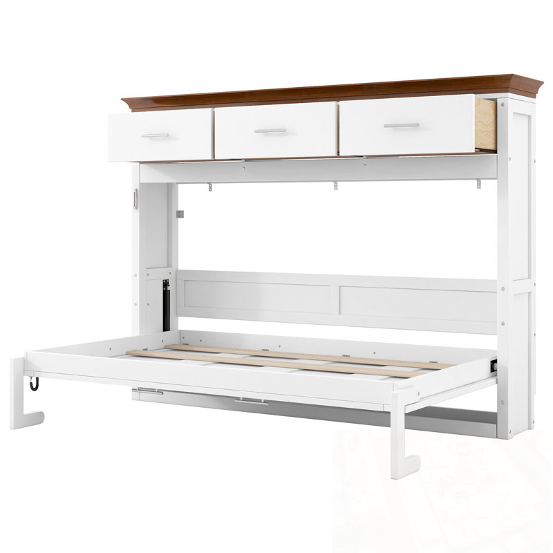 Lit escamotable simple avec 3 tiroirs