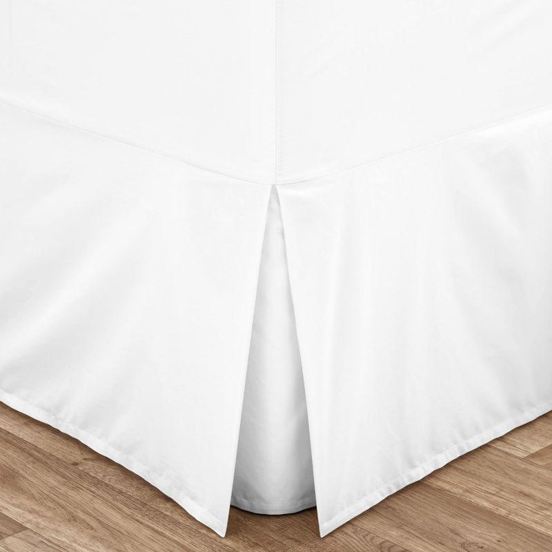 Easy Iron Percale Base Valance Sheet, Double (4'6), White