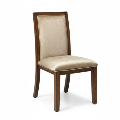 Kurimawo Walnut Fabric Side Chair Set Of 2