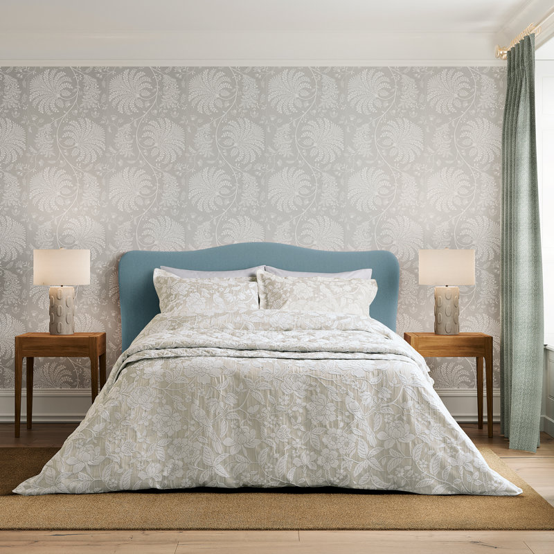 Pyramus Cotton Duvet Cover Set, Double Duvet Cover Set, Ivory