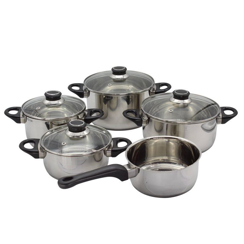 9 - Piece Stainless Steel Cookware Set