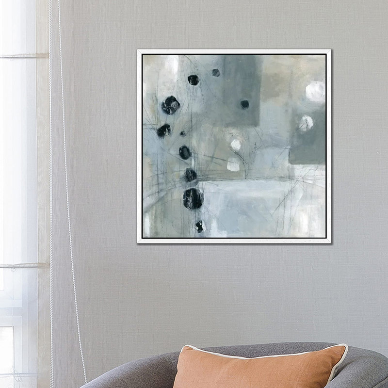 Intersections by Carol Robinson - Print on Canvas, White Framed, 66.04 cm H x 66.04 cm W