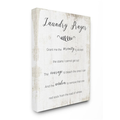 " Family Laundry Room Prayer Faith Inspired Humor " by Daphne Polselli