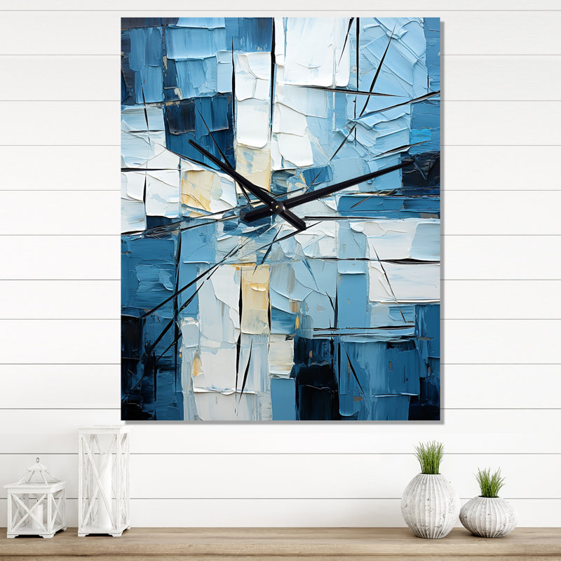 Aleyana - Horloge murale formes abstraites, Petit