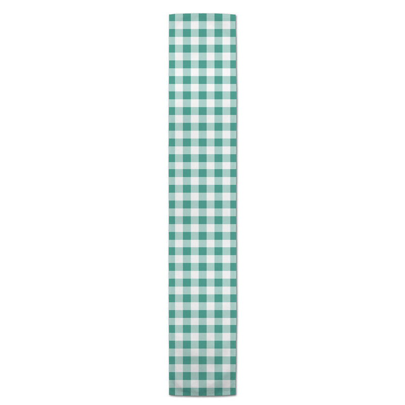 Chemin de table Westrick, Vert, Floral, 90 po x 16 po