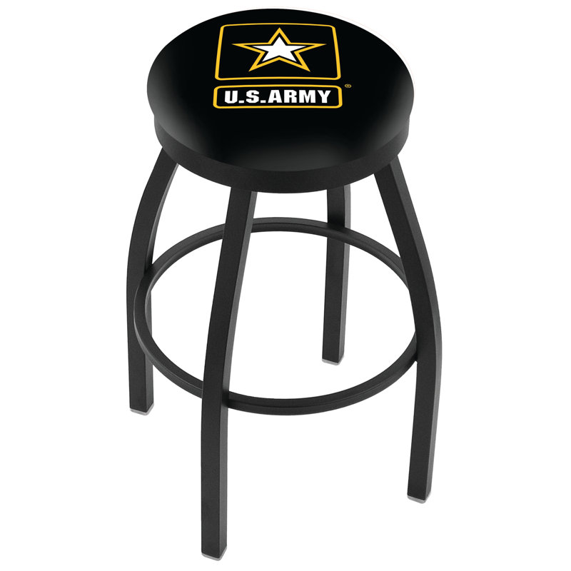 Tabouret tournant 36", Armée, Noir