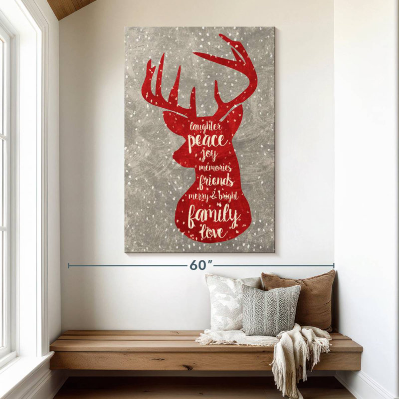 Cerf de Noël rouge Lelend, H 51 po x l 34 po