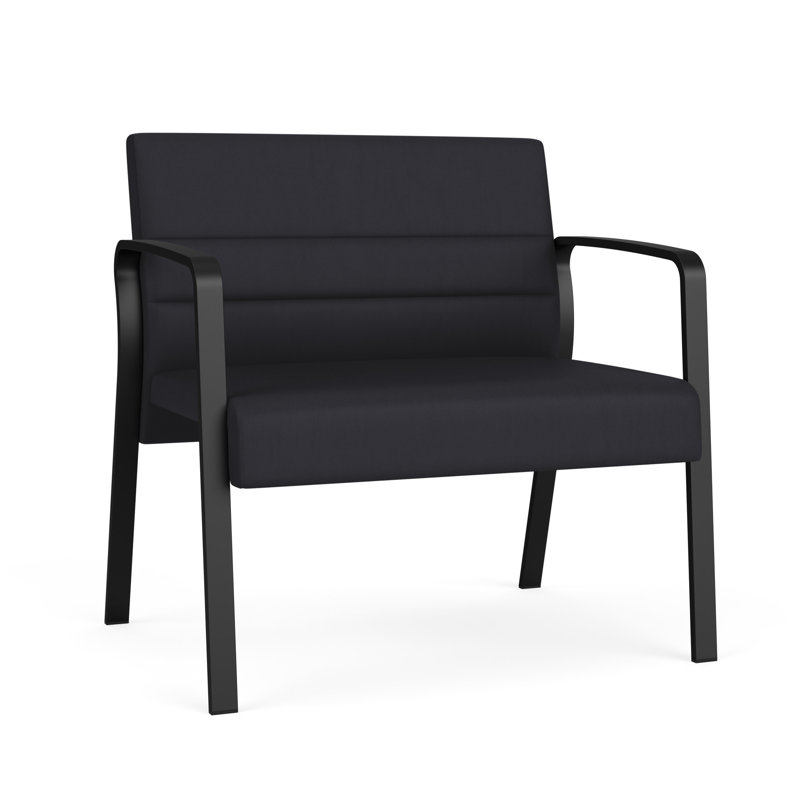 Chaise bariatique Waterfall, Noir, Vinyle noir Patriot Plus