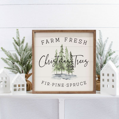 Farm Fresh Christmas Trees - blanc