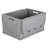 Mount-It! Collapsible Plastic Storage Crate, Folding Utility Distribution Container w/ Attached Lid