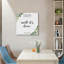 Citation inspirante, art mural sans cadre, 16 x 16