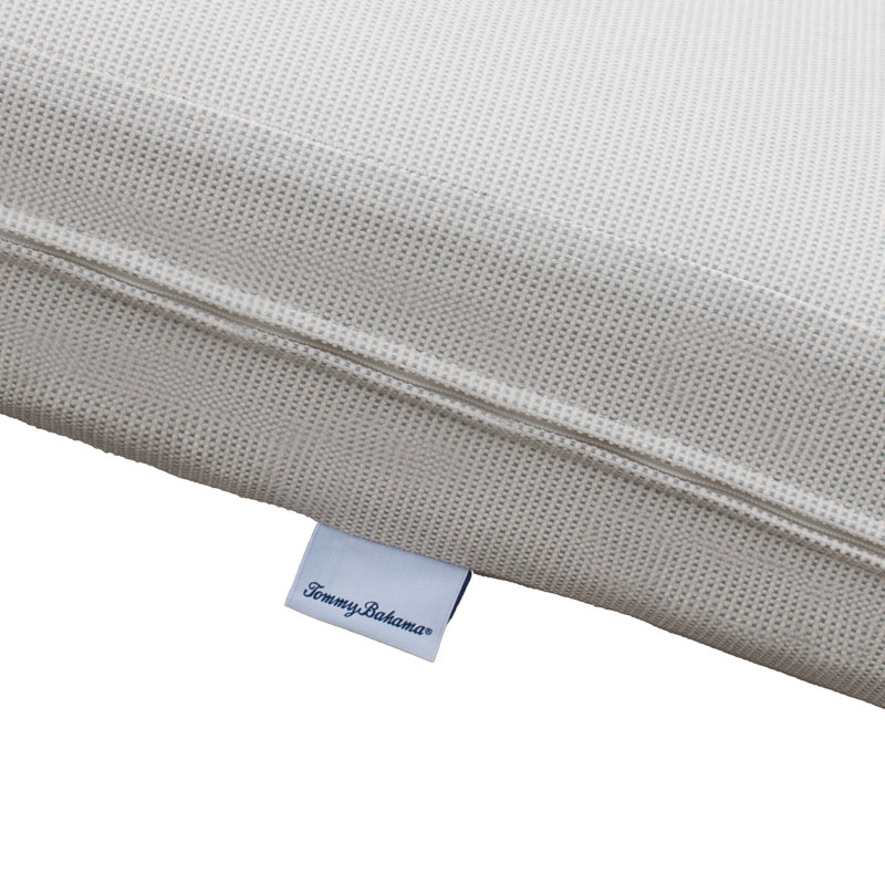 Ensemble de coussins de patio Tommy Bahama, Sunbrella résistant à la décoloration et à l'eau pour canapés de patio, canapés modulaires et chaises longues, l 23 po x P 24 po, 4 po d'épaisseur, réversible, os de bambou Bay
