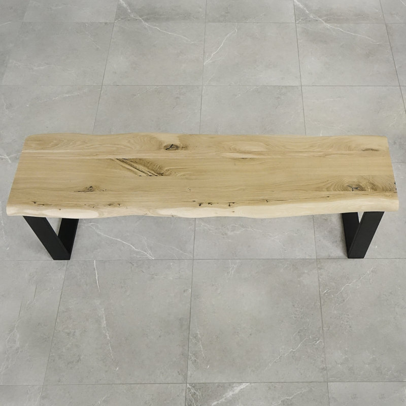 Johnson Solid Wood Bench, Unfinished, H49 x  W140 x D40cm