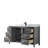 Daria 60'' Single Bathroom Vanity with Carrara Marble Top-97877100-97877104-97877099