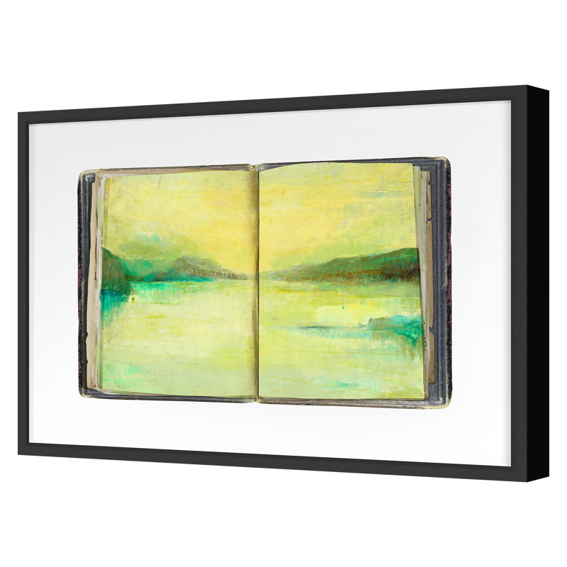 «Fall 2021 Sketbook Landscape 2», encadré sur papier par The Studio Print, Cadre simple noir