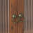 24.8"Glass Door Vintage Double Door Wall Cabinet With Three Tiers Of Storage With Towel Rack, For Bathroom, Kitchen,Dining Room,Brown-1891907597