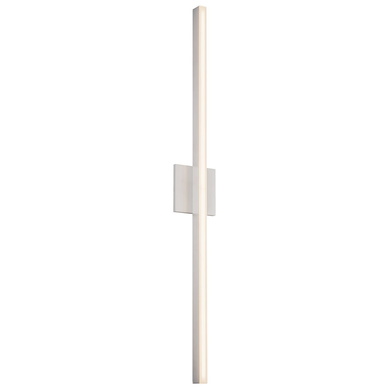 Vega 1 - Light LED Wallchiere, 37" H x 4.75" W x 1.75" D, Brushed Nickel