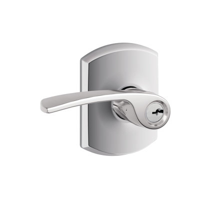 Merano Lever with Greenwich Trim Keyed Entry Lock