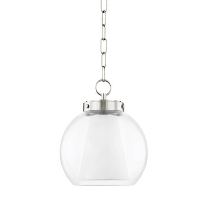 Luminaire suspendu en forme de dôme à 1 lumière Dunwell