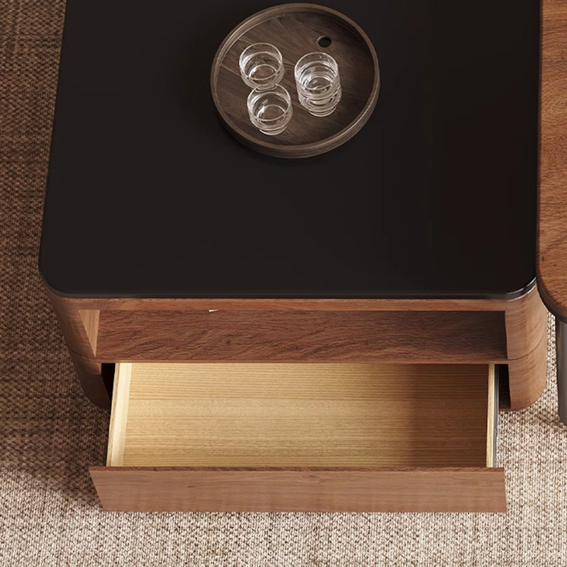 Walnut solid wood end table