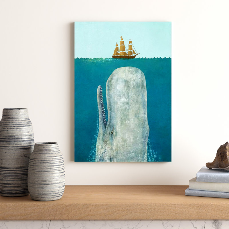 The Whale by Terry Fan - Wrapped Canvas Print, Open/Framed Gallery Wrapped, 66.04 cm H x 45.72 cm W x 1.91 cm D