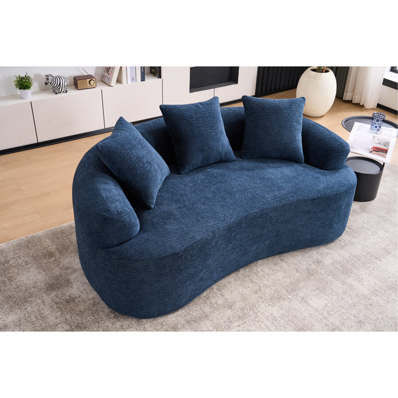 Canapé éponge à compression complète Boneless LY-025S, Bleu