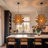 1-Light Pendant Lights Brown Flower Rattan-516843057