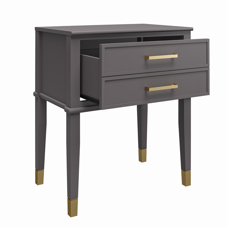 Westerleigh 1-Drawer Nightstand, Gray
