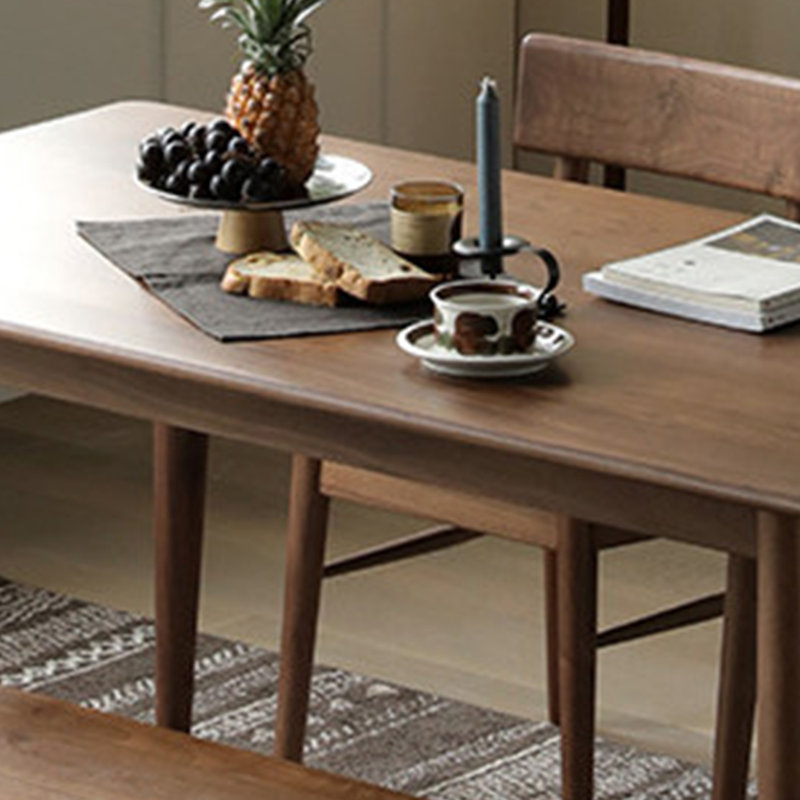 Table de salle à manger de style rétro, H 29,52 po x L 78,74 po x l 31,49 po
