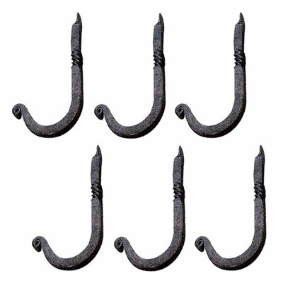 Wrought Iron Single Wall Mounted Robe Hook