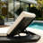 Acacia Wood Lounge Chaise With Water-Resistant Lounge Cushions-604405773