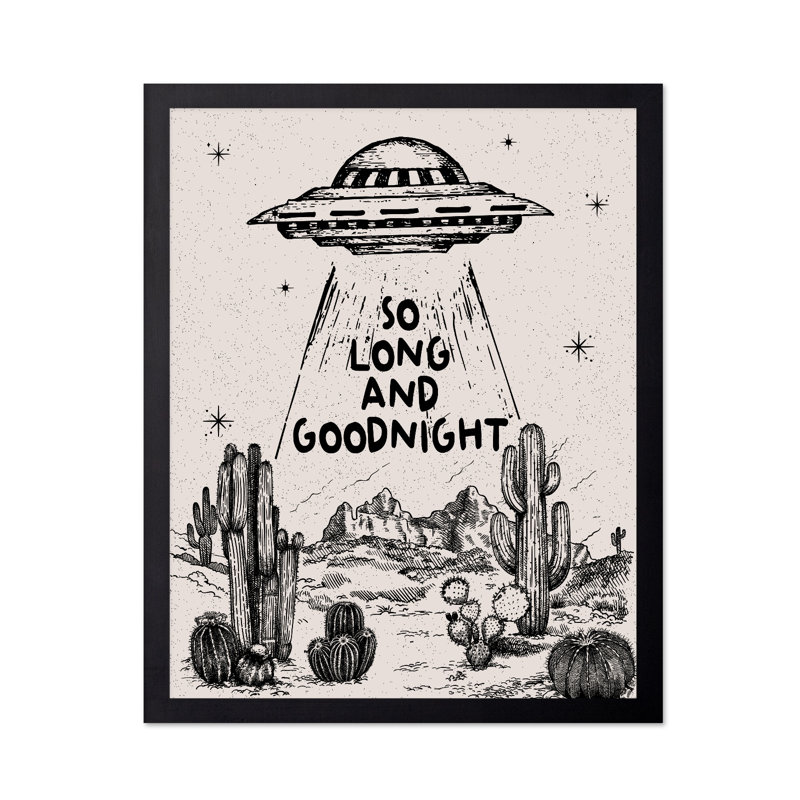 Beige «So Long And Goodnight», Unframed, Poster, 16"H x 20"W