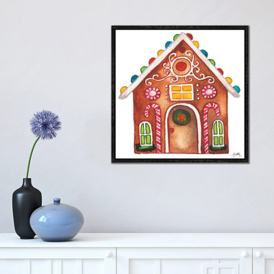 Gingerbread and Candy House I 1 Piece Painting on Canvas