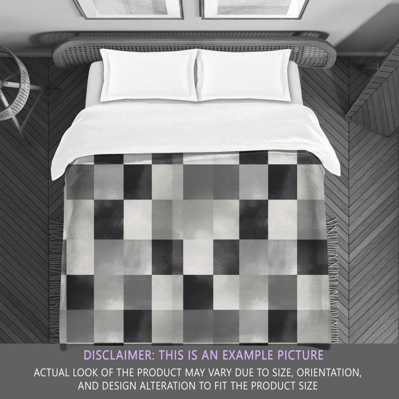 Checkered Modern Tartan Comforter, Twin Comforter