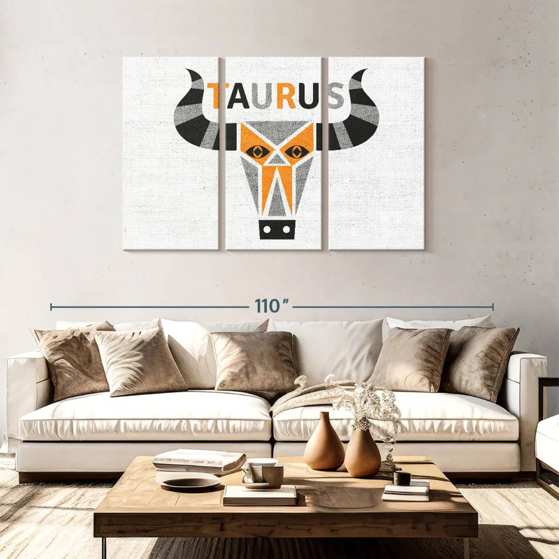 Adella Taurus, 48" H x 74" W