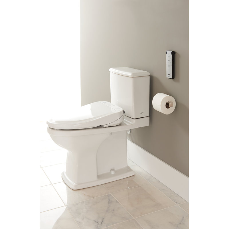 TOTO Connelly WASHLET+ Universal Height Elongated Toilet Bowl with CEFIONTECT, Cotton White - CT494CEFGT40#01