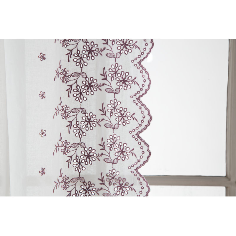 Kalvin Cotton Semi Sheer Curtain Pair