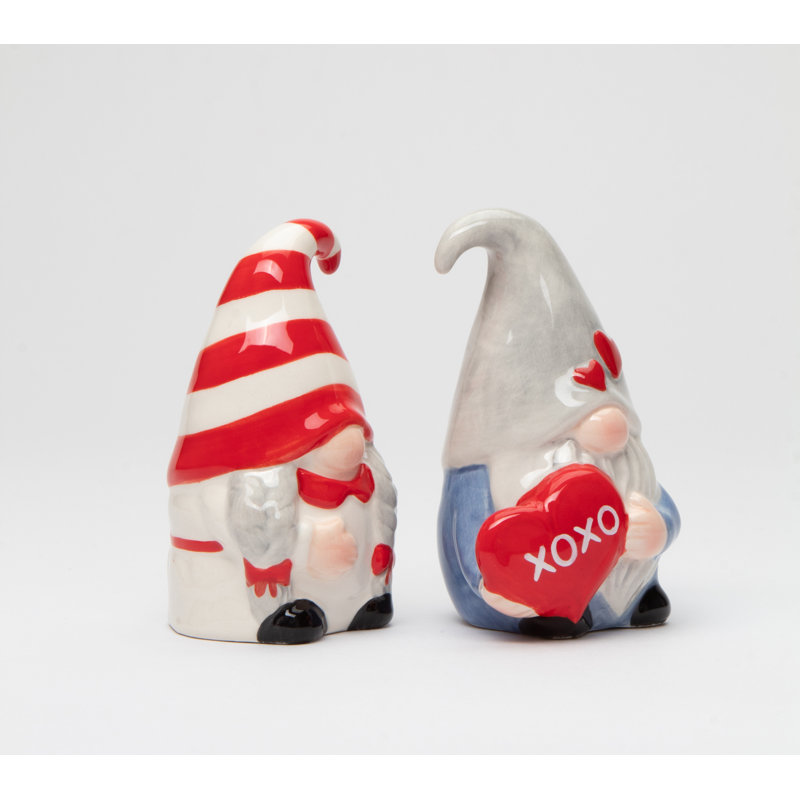 Ensemble salière et poivrière Valentine's Heart Gnome