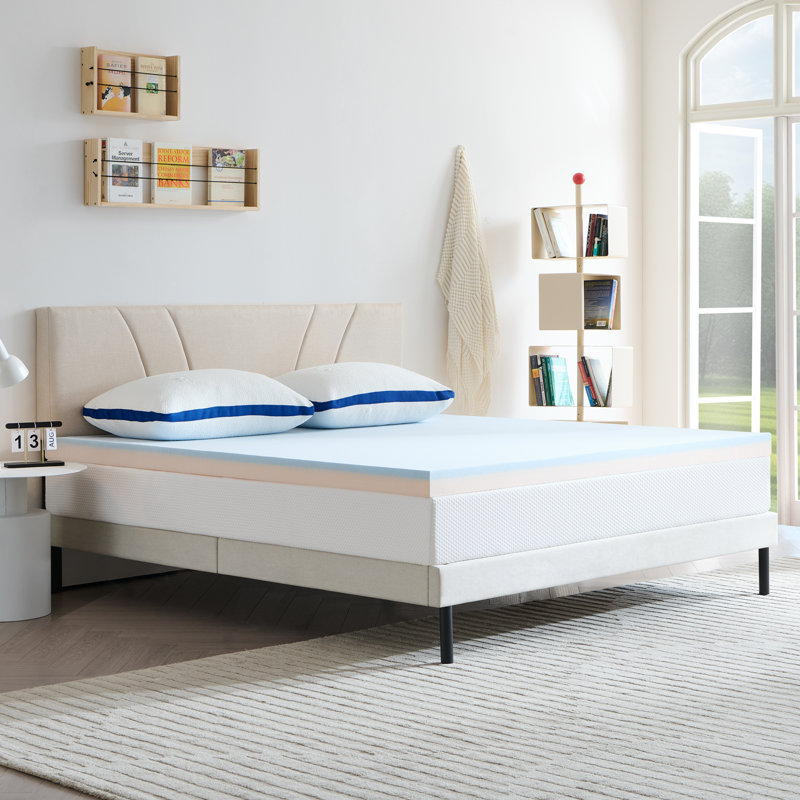 Surmatelas pour lit très haut 2 pouces avec mémoire de gel , Très grand lit