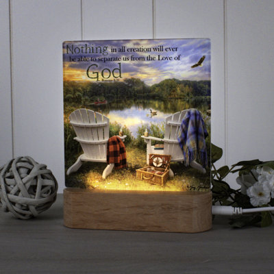 Adirondack Chairs W/ Scripture Night Light