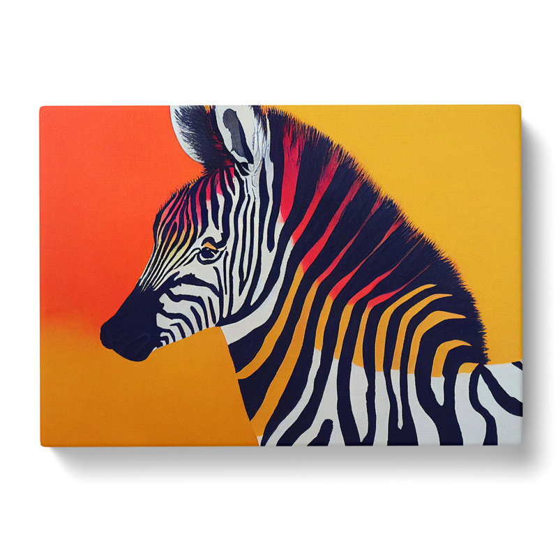 Zebra Art Vol.3 - Wrapped Canvas Print, 40cm H x 60cm W