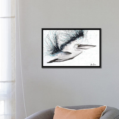 «Pink Marble Pelican», impression sur toile