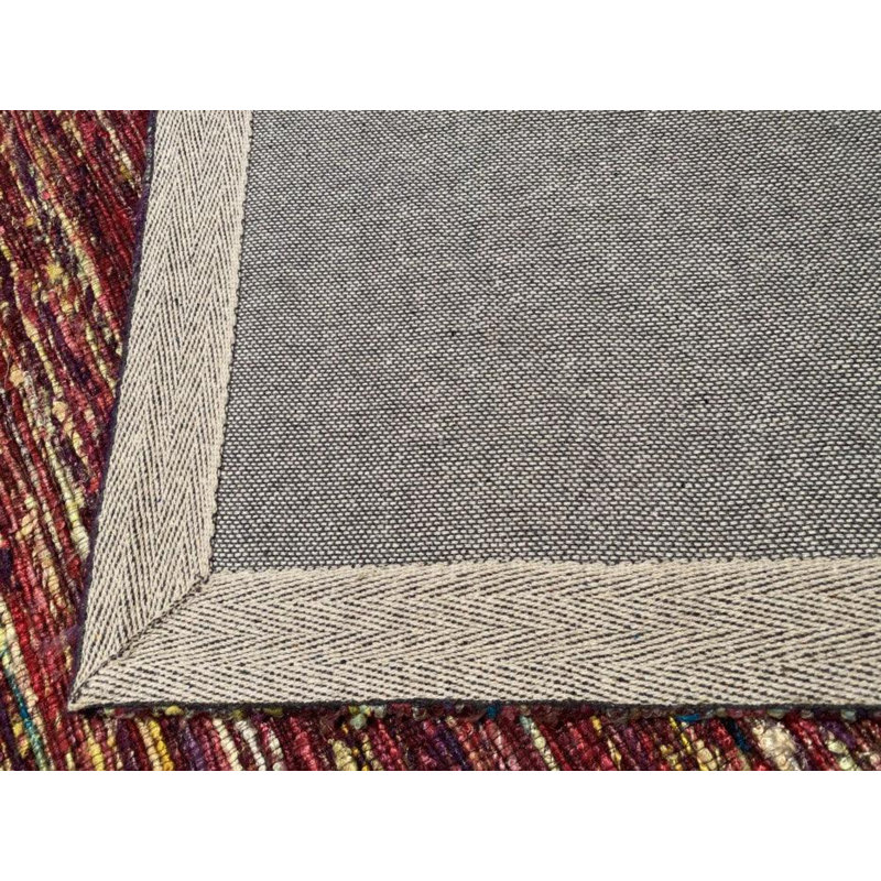 Striped Area Rug in Red