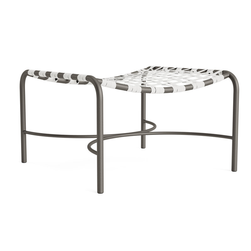 Kantan Outdoor Ottoman, White/Mica