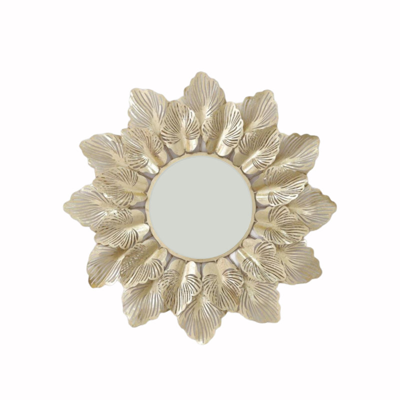 Deverel Metal Round Wall Mirror