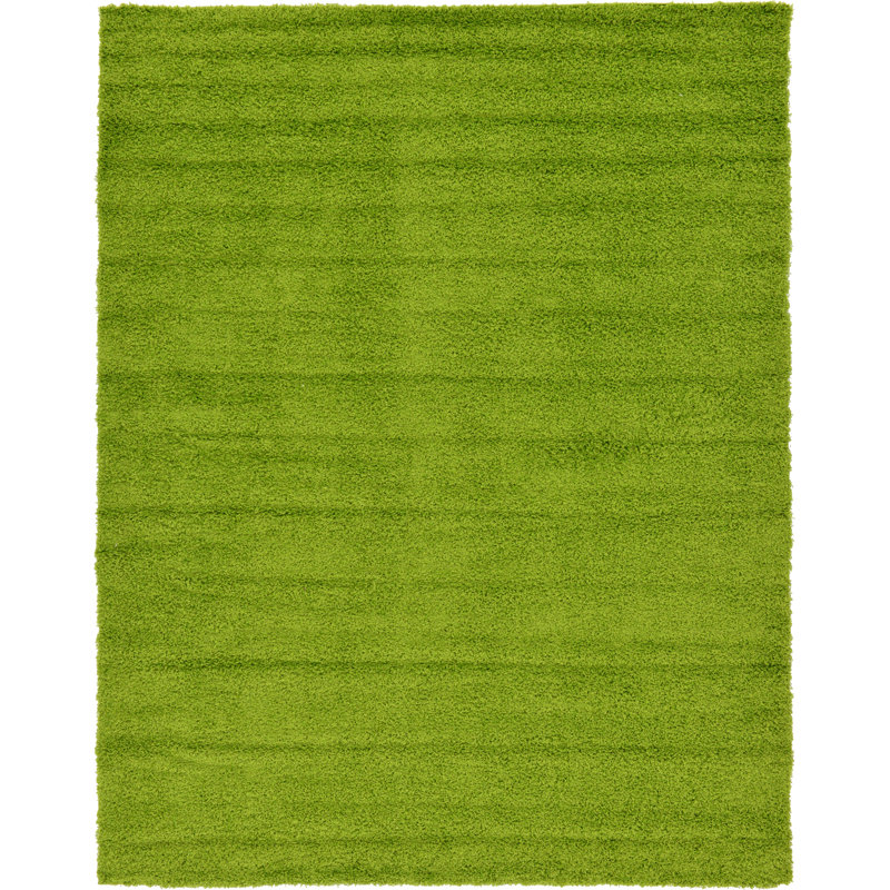 Tapis noir de jais Santoshi, Rectangle 9 pi x 12 pi, Vert gazon