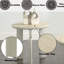 Table moderne en céramique gris moderne