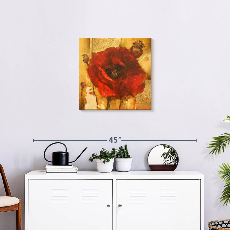 Harnek Poppy Flower, 20" H x 20" W