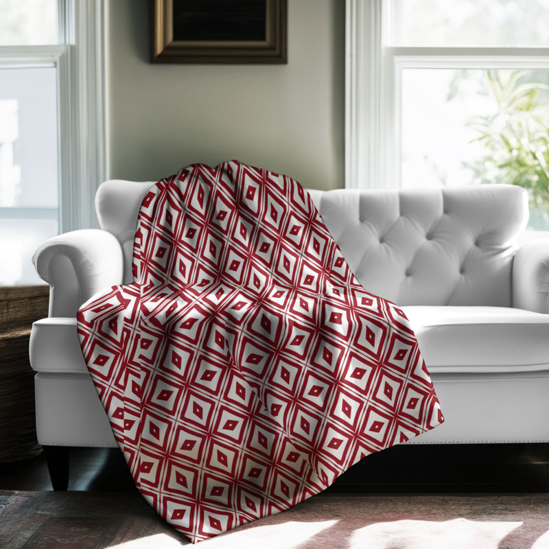 Ruby Structure - 1 Piece Premium Sherpa Blanket 0214, 50" W x 60" L