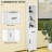 Narrow Cabinet With Drawer,Tall Slim Bathroom Storage Cabinet-2083555523